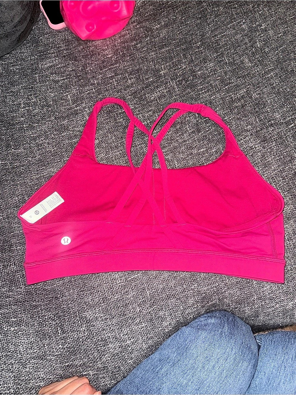 lululemon Free to Be Bra - Wild Pink Sports Bra Size 12